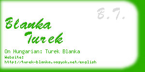 blanka turek business card